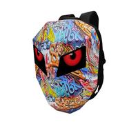 cartaoo LED Moto Zaino Cool Pixel Laptop Zaini Espandibili Casco Sacchetto Programmabile Hard Shell Rider Knight Borsa a Spalla per Uomini Donne