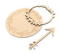 Carte Annuncio Nascita in Legno Beige, Set 1 Pezzo