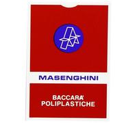 Carte Baccarà 75 Masenghini 100% Cartoncino Triplex Telate Calandrate Blu/Rosse