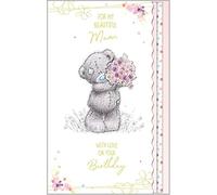 Carte Blanche Mamma Compleanno Orso Che Tiene Posy