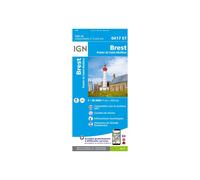 Carte Brest Pointe De Saint-mathieu - tu - IGN