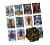 Carte i Dungeons & Dragons E Moneta D20 Flip
