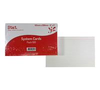 Carte con sistema a regole statistiche, 100 pezzi, bianche, qualità classica, pe