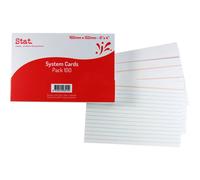 Carte con sistema a regole statistiche, 100 pezzi, bianche, qualità classica, pe