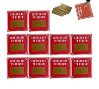 Carte coupon Rubbel-Romantiche 10x San Valentino Rubbelkarten | Carte d"amore per la notte della data, gratta e vinci rossi con coupon per coppie, idee regalo per San Valentino