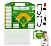 Carte da baseball | Lavagna magnetica cancellabile a secco, robusta tavoletta portablocco per allenatori, baseball e softball