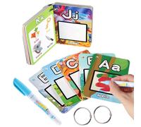 Carte da colorare d'acqua di Alfabeto - Carte di doddle di Pittura Aqua, Regalo Giocattolo di Apprendimento | Disegnare 26 Lettere Parole, Aumenta Le Carte da Colorare Acqua