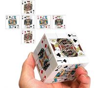 Carte da gioco 3x3 Speed Cube - Puzzle unico con motivo Kings Queens Jacks, cubo magico che gira liscio per adulti e collezionisti