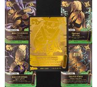 Carte da Gioco Anime Naruto Fai-da-Te: Uzumaki, Tsunade, Jiraiya, Volpe a Nove Code, Sasuke Uchiha, Haruno