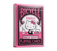 Carte da gioco Bicycle Hello Kitty nere e rosa [made USA)