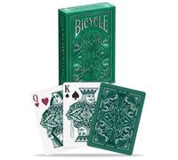 Bicycle Carte da Gioco Jacquard - 1 Mazzo, Finitura con Cuscino d'Aria, Professionale, superba maneggevolezza e Durata, Ottimo Regalo per Collezionisti di Carte, Verde