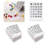 Carte da gioco BINGO 120 fogli senza ripetizione disegno singolo (120 carte in