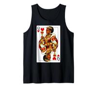 Carte da Gioco Black African American Queen of Hearts Canotta