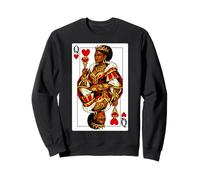 Carte da Gioco Black African American Queen of Hearts Felpa
