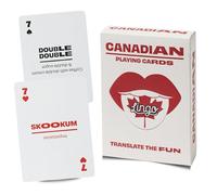 Carte da gioco Canadian Lingo | Flashcard da viaggio | Impara il vocabolario gergale canadese in modo facile e divertente | 52 Traduzioni essenziali
