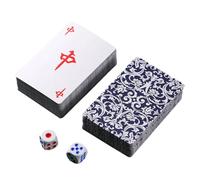 Carte da gioco cinesi: pacchetto di gioco compatto, silenzioso, superficie liscia, design classico silenzioso, leggero, durevole, ponte strategico leggero per viaggi, intrattenimento, gruppo,