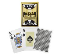 Carte da gioco Copag Poker Size Jumbo Index Texas Hold'em, mazzo singolo (nere)