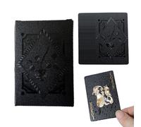 Carte Da Gioco | Deck Di Poker In Con Stampa Trasparente Di 54 Disegni Creativi In Oro Nero Creativi Impermeabili | Gioco Di Carta Durevole Per La Festa Di Gruppo Di Gruppi Act