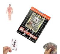 Carte da gioco del corpo umano, immagine 3D trasparente unica delle carte da gioco dell'anatomia umana, nuovo poker per giochi di magia, regalo educativo per collezionisti di carte (1)