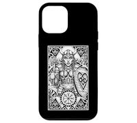 Carte da gioco della mitologia norrena della donna vichinga, regina Custodia per iPhone 12 mini