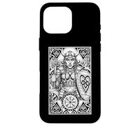 Carte da gioco della mitologia norrena della donna vichinga, regina Custodia per iPhone 16 Pro Max