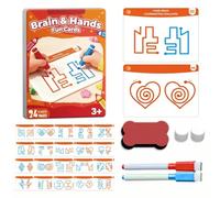 Carte da gioco di concentrazione per l'allenamento del cervello per bambini giocattolo educativo interattivo riutilizzabile per bambini dai 3 anni in su versione sfida di allenamento
