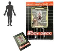 Carte da gioco divertenti trasparenti di anatomia umana, mazzi di carte da gioco traslucide, il mazzo del corpo, C/ards da gioco impermeabile, carte da gioco/ing personalizzate, D/collo di posa C/ards
