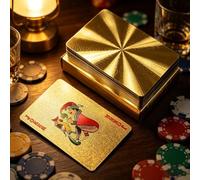 Carte da gioco dorate per giochi di partito e riunioni sociali mazzo di carta