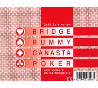 Carte da gioco francesi classiche per canasta e jolly