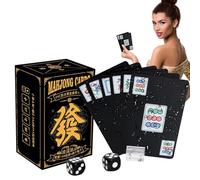 Carte da gioco Mahjong - Solitario portatile Mahjong Carte da viaggio Mahjong per amici, anziani, adulti per gli amanti degli uccelli del parco, viaggi ricreativi, attività all'aperto e incontri con