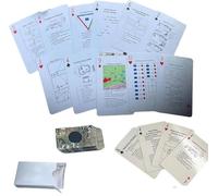 Carte da gioco per conoscenze tattiche, carte da gioco divertenti con tattiche e strategie essenziali, carta tattica militare divertente