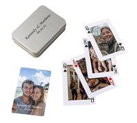 Carte da gioco per foto di coppia, alternativa al libro degli ospiti di nozze, mazzo di carte personalizzato con la tua foto, regali di nozze