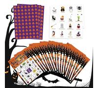 Carte da gioco per la serata di gioco - Gioco di famiglia divertente | Halloween giocattolo interattivo famiglia adolescente bambini compleanno all'aperto campeggio viaggi