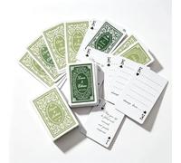 Carte da gioco personalizzate con la data delle iniziali di nome, parte su | Mazzo su ordinazione delle carte da gioco del libro degli ospiti di nozze, alternativa del libro degli ospiti di nozze per la