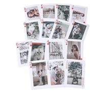 Carte da gioco personalizzate personalizzate con le tue foto su entrambi i lati - Deck personalizzato unico per famiglia, animale domestico, matrimonio, laurea, affari, anniversario, San Valentino