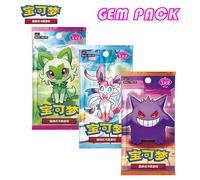 Carte da gioco Pokemon originali Confezione di gemme Vol.1 Vol.2 Scarlet e Violet Trading PTCG Bag Box Deck Ibrahimovic Pikachu Card Gift