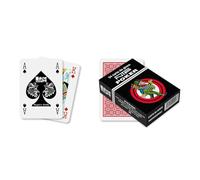 NTP- Carte Poker Long Life PVC-Mazzo Rosso, 00028