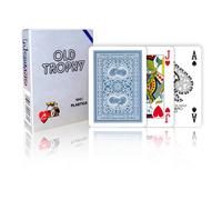 Carte Da Gioco Poker Trophy Blue Mazzo In Plastica Modiano