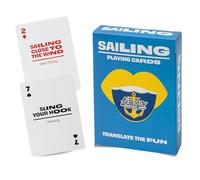 Carte da gioco Sailing Lingo | Flashcard da viaggio | Impara il vocabolario gergale marittimo a vela in modo facile e divertente | 52 traduzioni essenziali