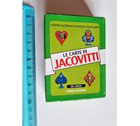 CARTE DA GIOCO SIGILLATE JACOVITTI DAL NEGRO RETRO BLU VINTAGE PLAYING CARDS NEW
