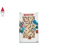 CARTE DA GIOCO TEODOMIRO DAL NEGRO ASTUCCIO 15 DADI PUNTATI AVORIO MM.22