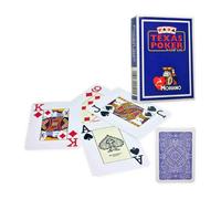 Carte Da Gioco Texas Hold Em Poker Blu Colorate Modiano Jumbo Index