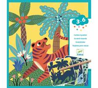 Carte da Grattare Animali della Giungla Djeco