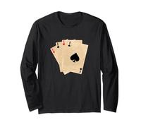 Carte da Poker Assi Cuore Picche Croce Diamanti Maglia a Manica