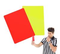 Carte da - Set di 2 Carte da Gioco per arbitri, Carte da Gioco Rosso-Giallo, Sportivi multifunzionali Professionali | Strumenti per Giochi di Calcio per Allenamento competitivo