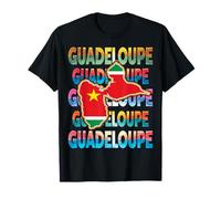 Carte de la Guadeloupe - Belle Idee Cadeau 971 gwada Maglietta