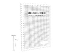 Carte de macrame, mousse 26,5 x 18,5 cm Braidring portatile | Macrame Project Bõard avec aiguilles de type T, artisanat à main, tissage de corde de coton, projet Macra?e ?oard | Studio de bricolage