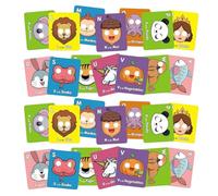 Carte Degli Animali, Carte Flash Delle Lettere Per Bambini Di Età 3-5 Anni, Gioco Interattivo Educativo Per Compleanni Viaggi Scuola Materna Gite In Auto Natale