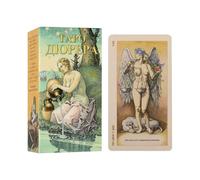 Carte dei Tarocchi,78 carte di divinazione Gioco di società | Oracolo Russo Deck Trappola Portatile Per Adulti Donne Uomini Casa Viaggio Spirituale