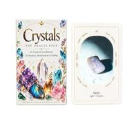 Carte dei tarocchi con libro di istruzioni, energia cristallina | 65 carte Oracle per prendere le decisioni per uomini, donne, adulti, casa, viaggi, meditazione, preghiera, nascita